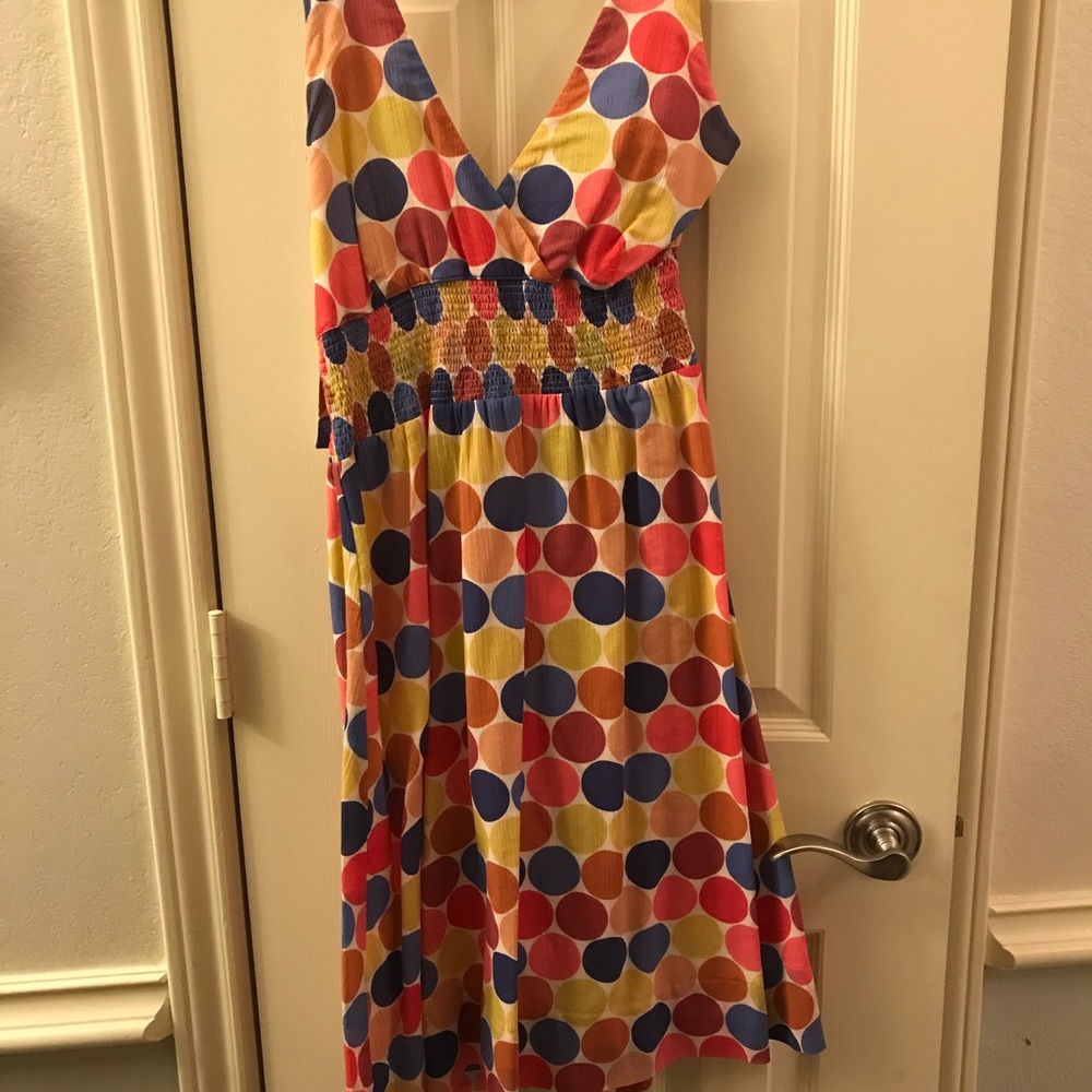 Polkadot halter dress
